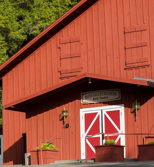 Plan your visit to the historic Ross Valley Players Barn in Ross, CA.